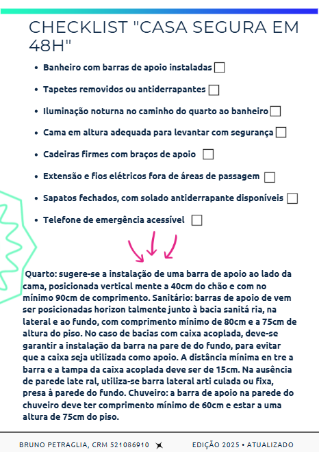 Prévia do checklist Casa segura em 48h